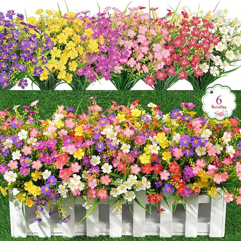 Artificial Mini Daisy Flower Bouquet For Home Decor And Wedding Centerpiece