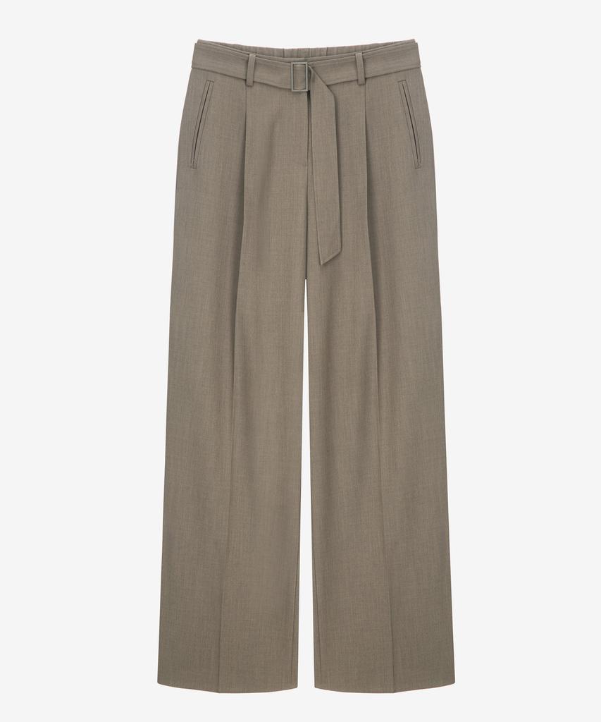 MIND BRIDGE WOMEN [W][Couture] Single-Pleat Wide Belted Slacks - 2 Colors Mypt6270