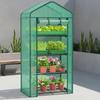 4-Tier Greenhouse Replacement Cover with Roll-Up Zipper Door, Durable PVC Material, UV-Resistant & Waterproof Insulated Plant Shelter