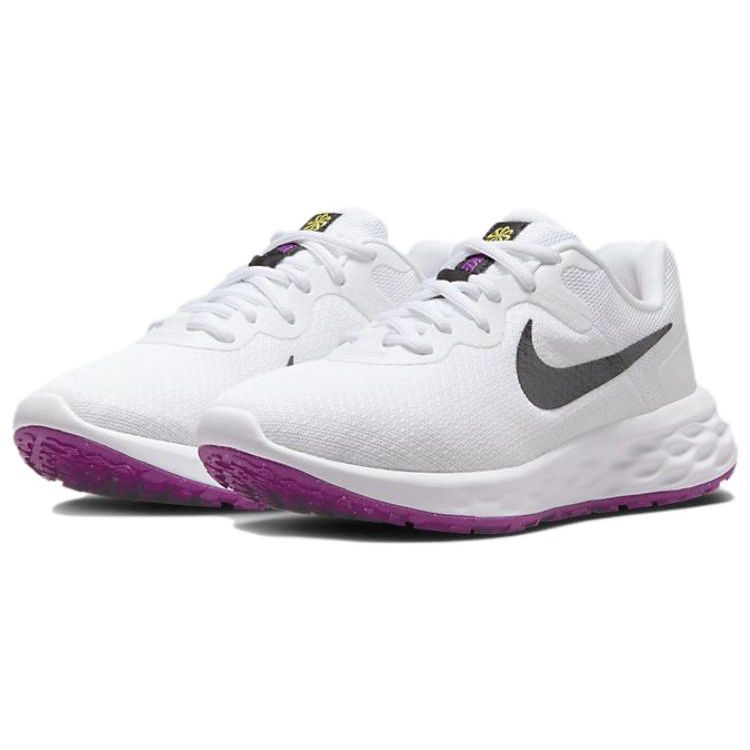 Nike Wmns Revolution 6 Next Nature White Vivid Sulphur Vivid Purple Black DC3729-106