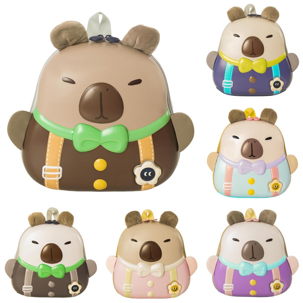 Eva Material Childrens Cute Capybara Backpack For School Outings Use Daily