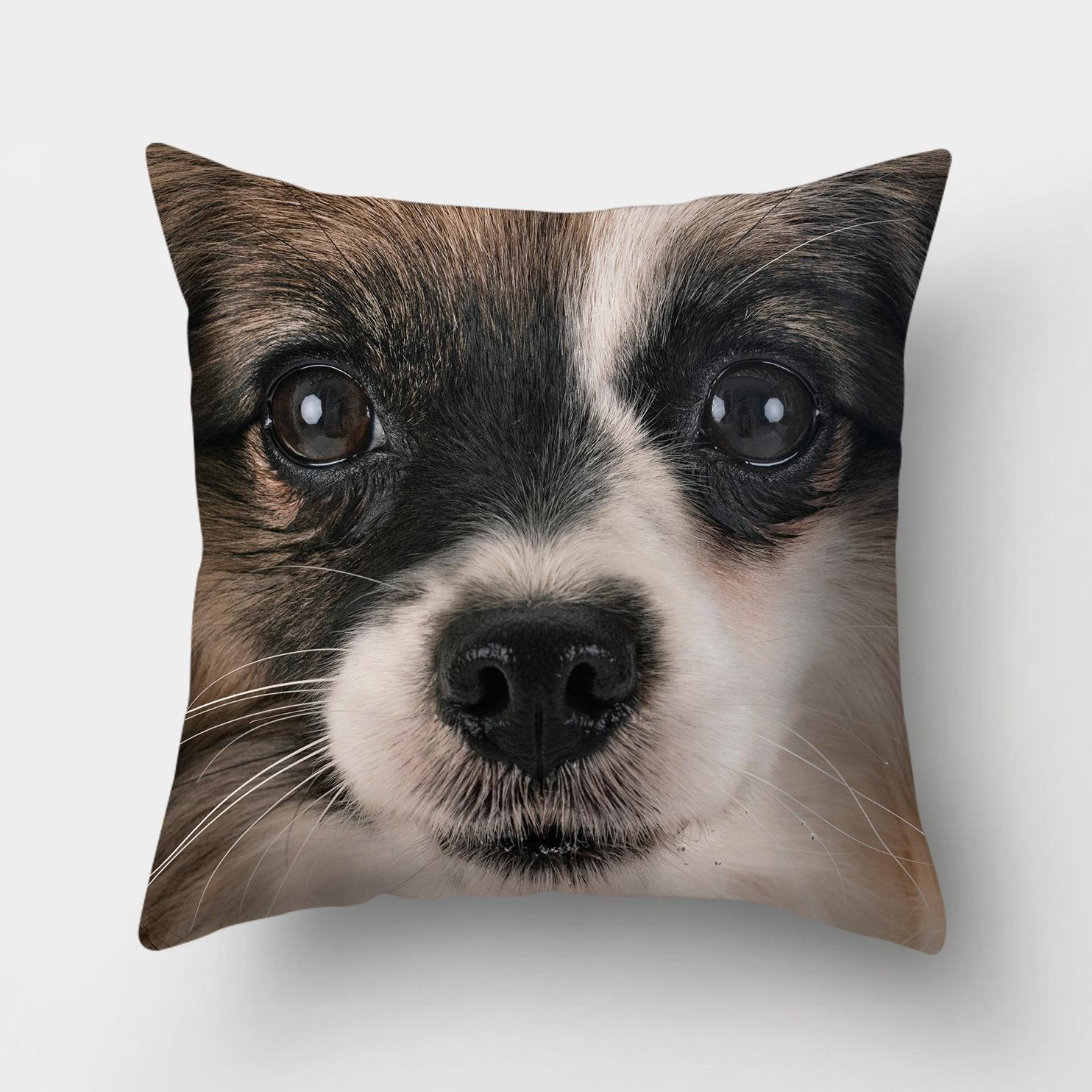 

1 шт., чехол для подушки с рисунком собаки, домашний декор, автомобиль, офисные принадлежности, уличная подушка 40x40cm