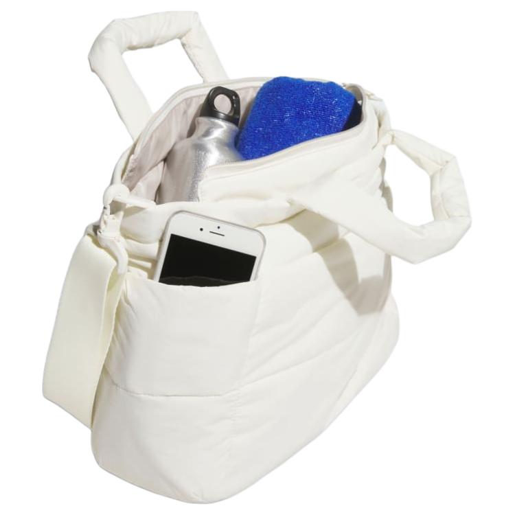 Adidas Nylon Tragetasche, Einkaufstasche, Schultertasche, Handtasche Normal Damen Weiß Adidas JM2722