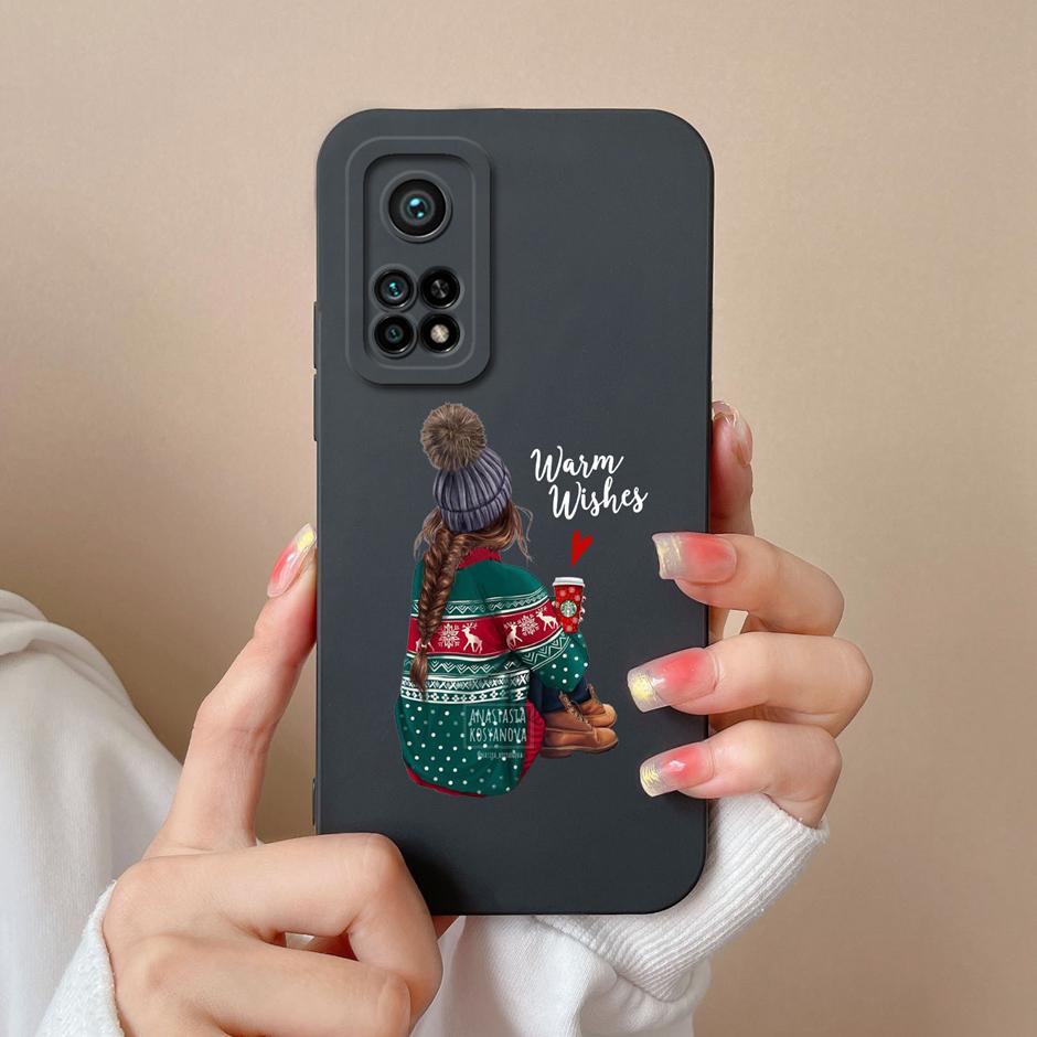 For Xiaomi Mi 10T Pro 5G Case Matte Silicone Shell For Xiaomi10T Pro 5G Sweet Girls Butterfly Cartoon New Design Fashion Funda
