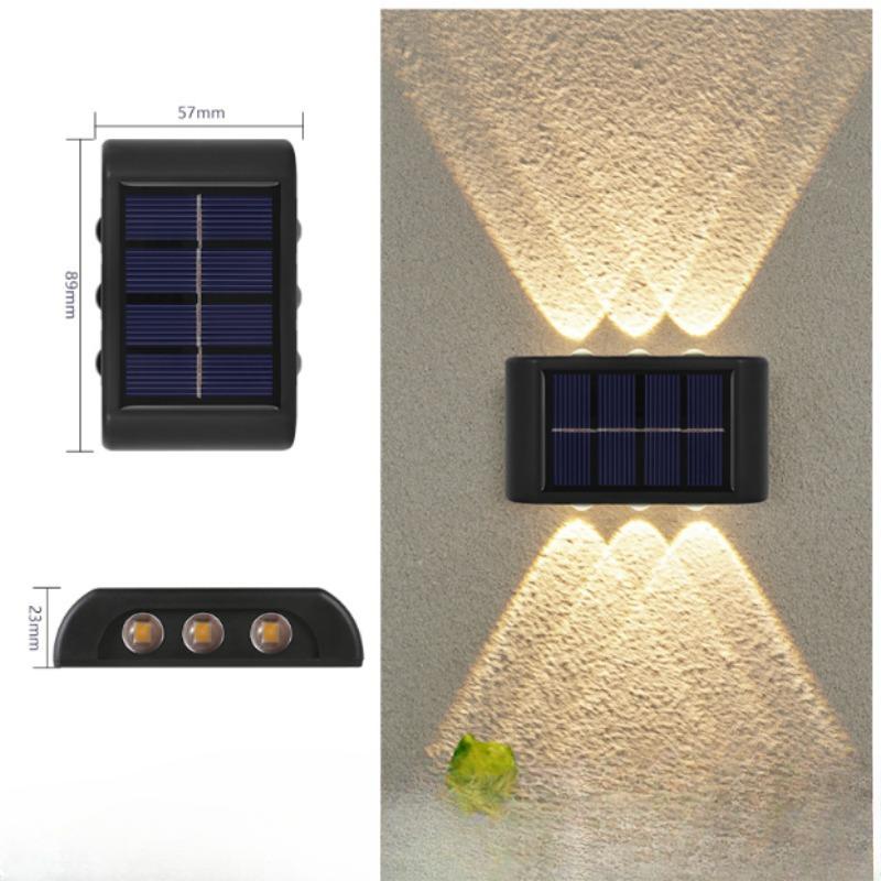 1000lm Smart Solar LED Outdoor Light Waterproof Garden Decor Lamps For Garden Outdoor Solar Lamp Balcony Courtyard Street Wall Light