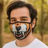 Cloth Face Mask With Filter, Tiger Print Adult