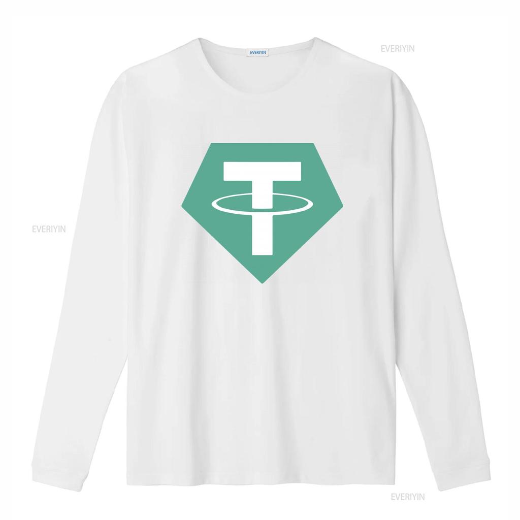 Usdt Tether Small Logo Cryptocurrency Bitcoin Crypto Coin Softstyle T Shirt vintage Washed Stretched streetwear