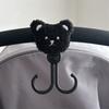 Multifunctional Baby Stroller Hook Bear Shape Stroller Accessories Durable Hanging Hook  Bike
