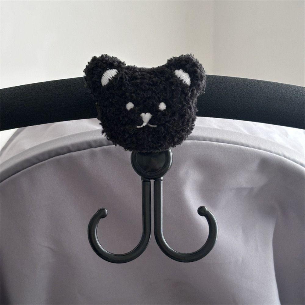 Multifunctional Baby Stroller Hook Bear Shape Stroller Accessories Durable Hanging Hook  Bike