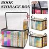Foldable Waterproof Book Storage Box Large Capacity PVC Organizer For Students Home School Dormitory Portable Book Bag