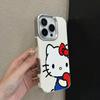 Applicable to Apple 17 mobile phone case artistic sense new iphone16pro non-collision 15 light luxury hug love Katie