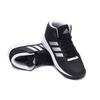 Adidas Cloudfoam Thick Sole Synthetic Leather Wear-Resistant Non-Slip Mid-Top Marathon Running Shoes Men Sneakers Black AQ1362