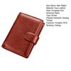 Vintage Men Faux Leather Wallet RFID Blocking Bi-fold Short Wallet Minimalist Slim Anti-Theft Credit Card Holder Front Pocket Wallet