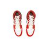 Jordan Air Jordan 1 Leather Mid top Vintage Basketball Shoes Men's Red White Black FJ3458-160(Team108-)