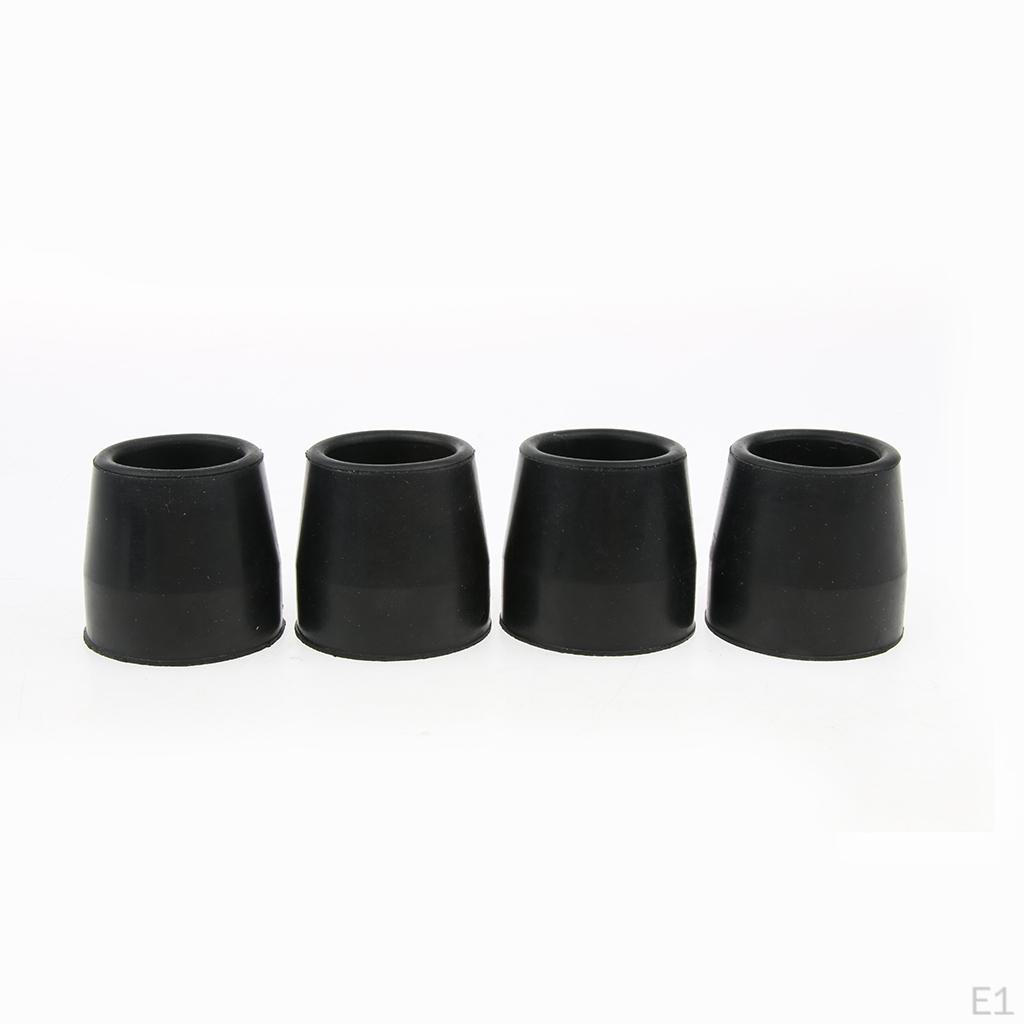 4 Ferrule Rubber Crutch Tip Securely On Broken Ground Rock Mud