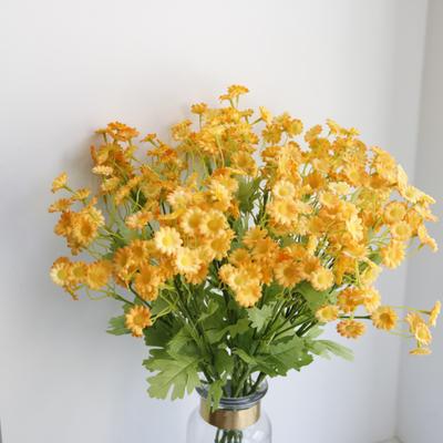 Artificial Flower Bouquet Silk Faux Blooms Lifelike Flexible Stems for Home Office Wedding Decor Decorative Fake Flower for Photography Props & Vase