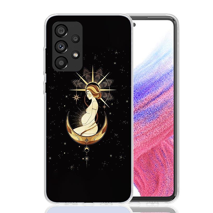 Witches Moon Tarot Mystery Totem Phone Case For Samsung Galaxy A13 A14 A15 A16 A53 A54 A55 A56 A33 A34 A35 A36 A23 A24 A25 A26 A