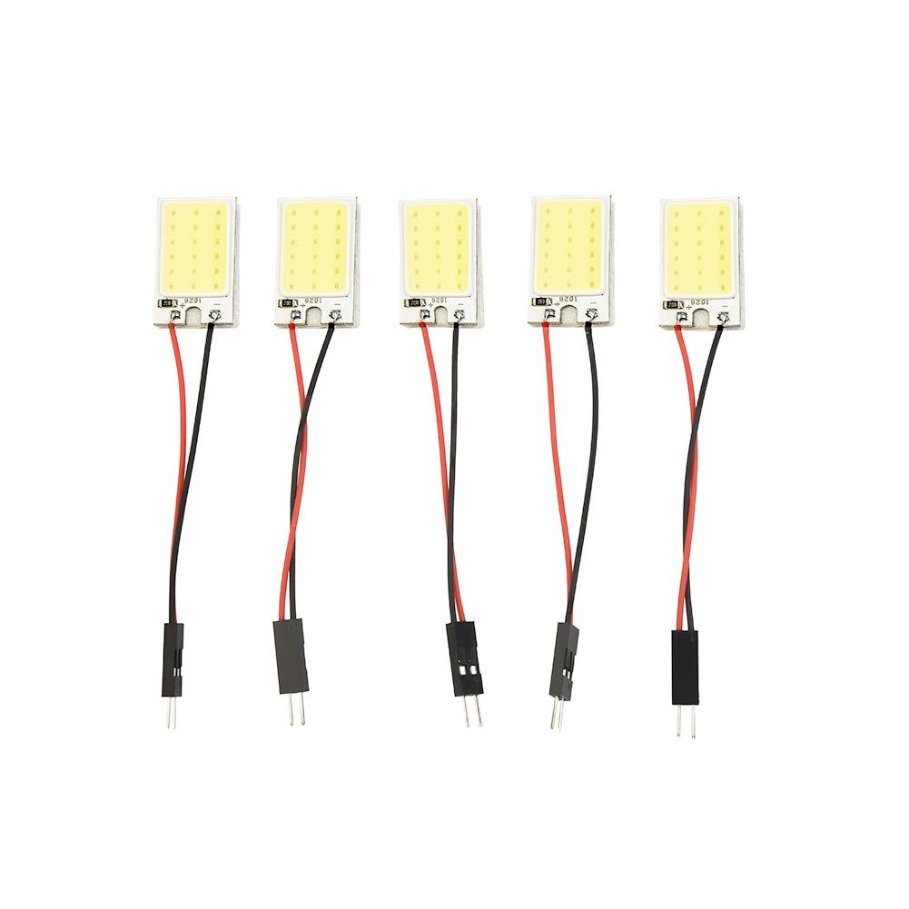 Parts LED Panel Lights Accessories 5pcs COB Car Interior Bulb For Festoon