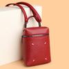 Crossbody bag, high-end texture leather women's bag, spring fashion simple small square bag, versatile temperament women's shoulder bag