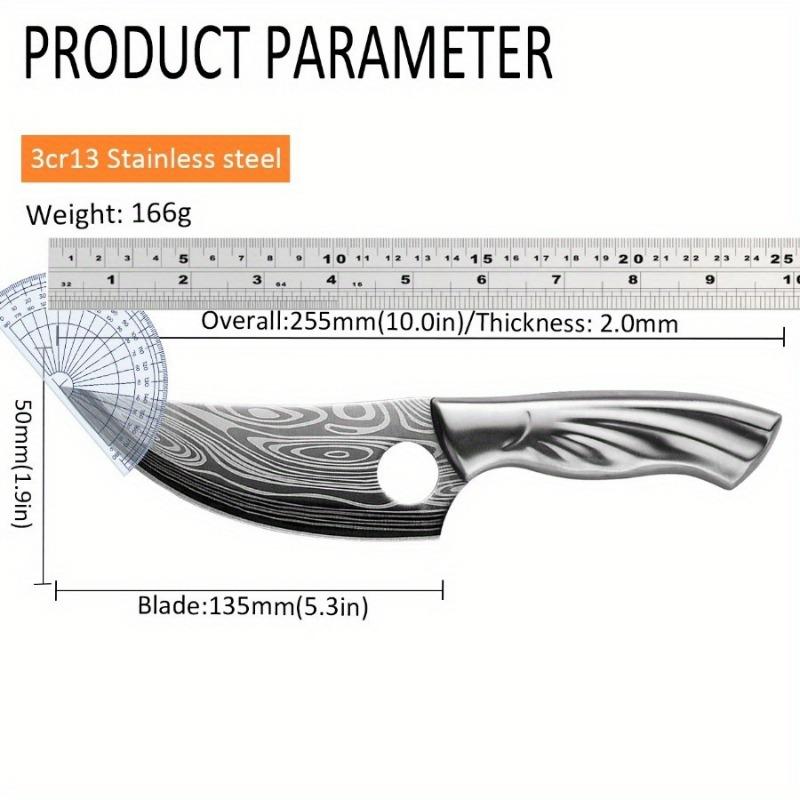 1PC Damascus Pattern Kitchen Knife Stainless Steel Japanese Utility Knives Butcher Knife Boning Knife
