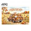 Indoor Outdoor Holiday Party Supplies 70 x 45 Inch Fall Pumpkin Backdrop Autumn Harvest Gnome Reusable Thanksgiving Banner for Home Scarecrow