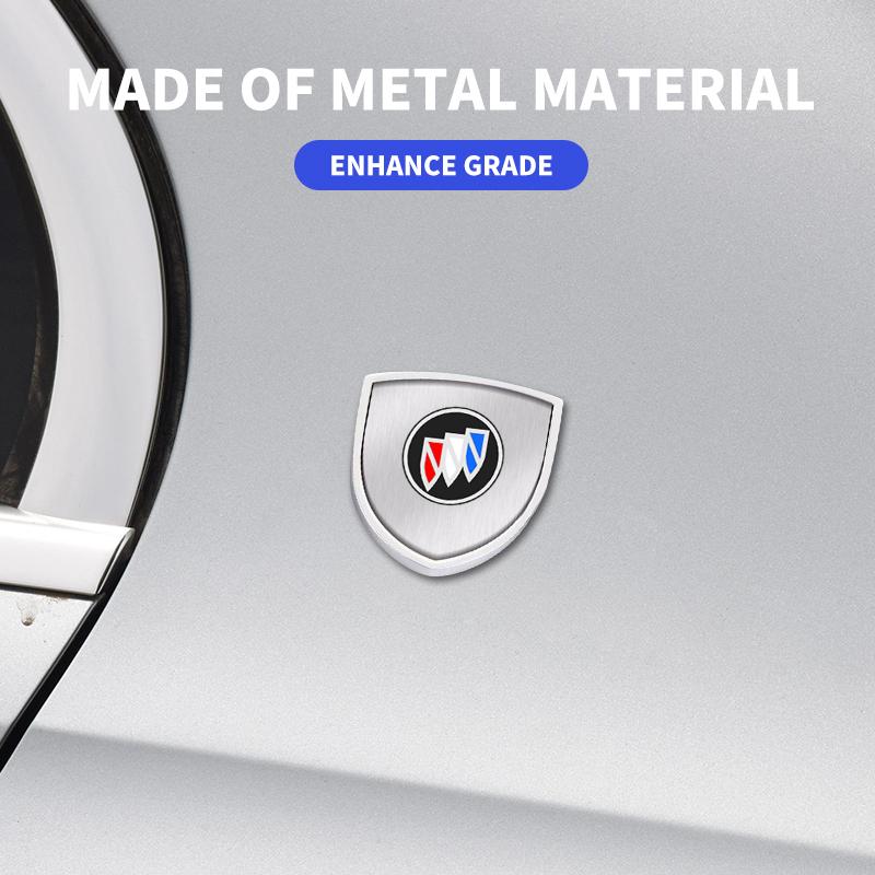 RFG3 3D Car Styling Shield Emblem Badge Metal Stickers Decor Decals For Buick Century Excelle XT Envision Excelle GT Verano GL8 GL6