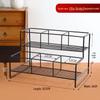 Morin Wrought Iron Four-Tier Syrup and Sauce Bottle Display Rack