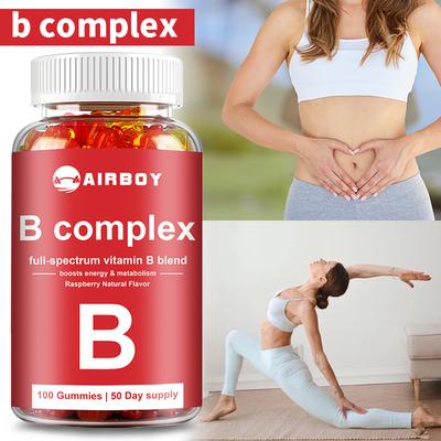 Gommose Premium Vitamina B, completamente naturali, aumentano l'energia, potenziano l'immunità, aiutano la memoria e supportano la salute generale.