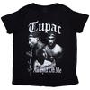 T-shirt Unisex Tupac: Tutti gli Occhi B&N (X-Large)