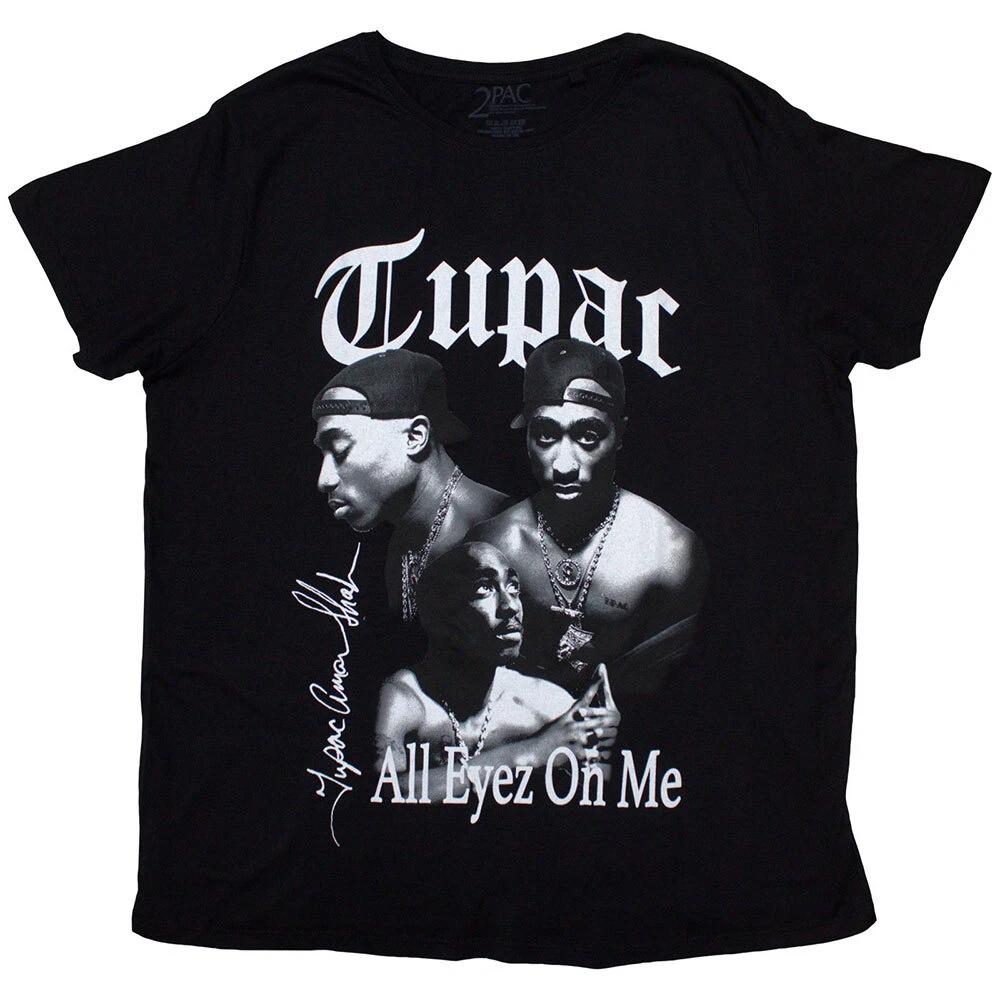 Tupac Unisex T-Shirt: All Eyez B&W (X-Large) L