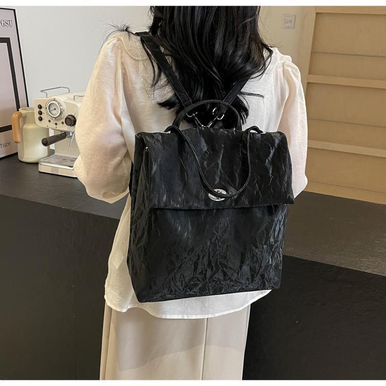 Korean Style Women's Fashion Backpack - 2025 Summer Collection: Simple, Casual, Large Capacity for Versatile Short Trips