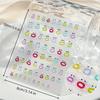Cartoon Nail Art Stickers Big Mouth & Big Eyes Face Cartoon Stickers Suitable for Nails Art Decorations