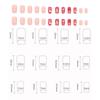 24Pcs/set DIY Nail Accessories Christmas Short False Nails Christmas Fake Nail Extension  Nail Salon