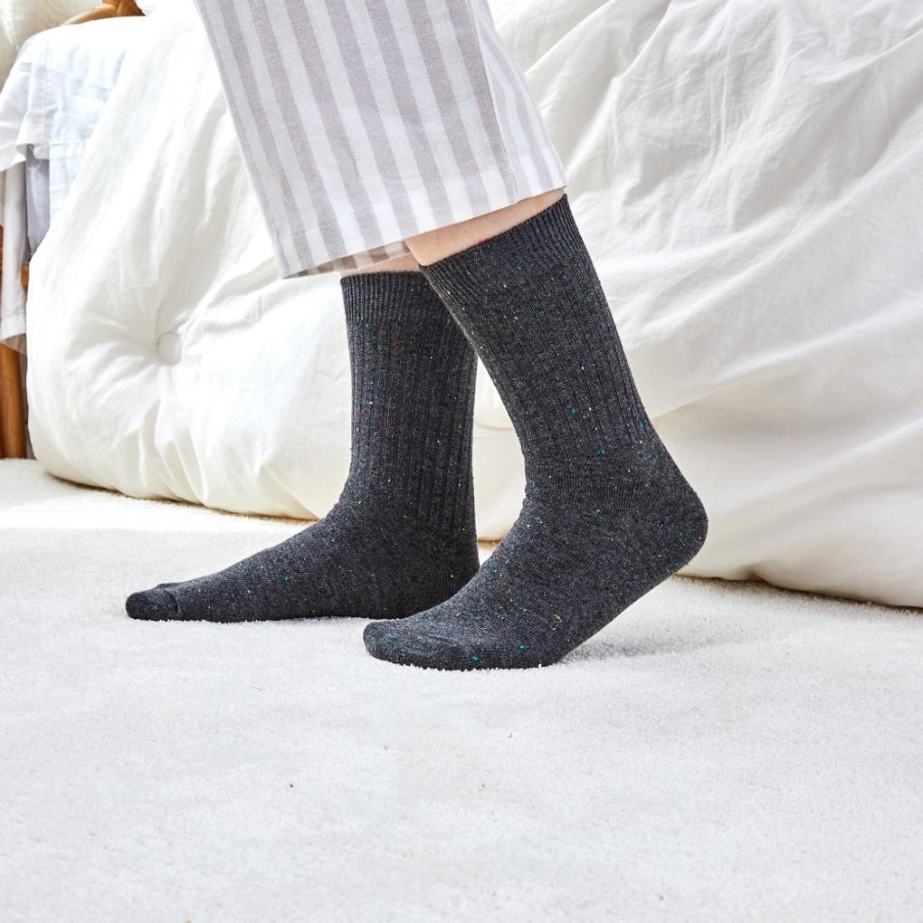 It's Socks Gold Bokashi Charcoal Gray_FS0824044