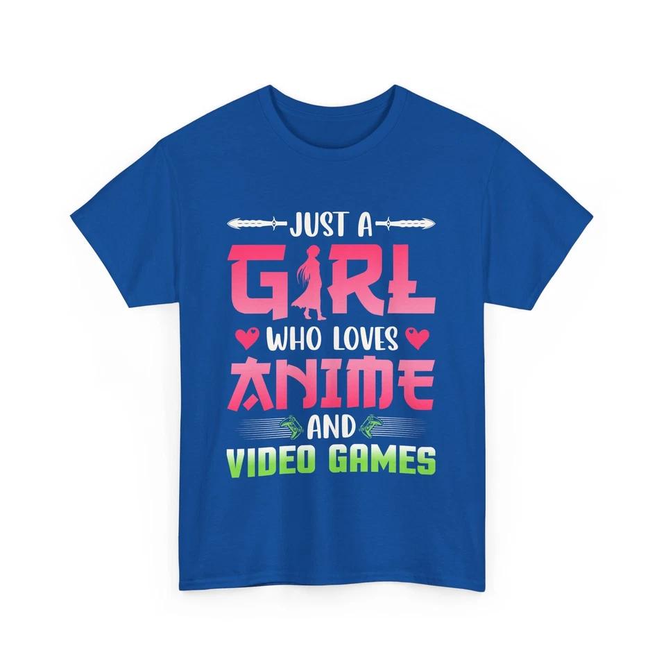 Just a Girl who loves Anime Shirt | Japanese Manga T-Shirt | Cool Anime Inspired 2 2XL