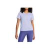 Under Armour Ua Meridian Solid Color Soft Breathable Comfortable Short Sleeve T-Shirt Women T-Shirts Light-Blue Purple 1379155-539