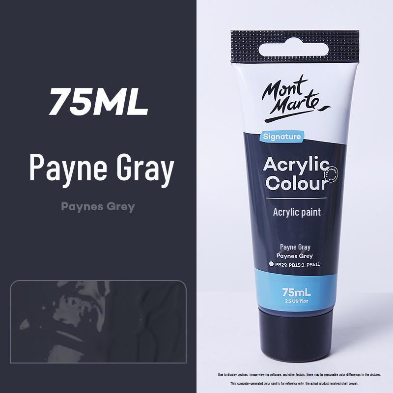 Montmartre 75ml Waterproof Non-Fading Acrylic Paint Set: Perfect for Children’s Textiles and Art Projects, Sunscreen Formula