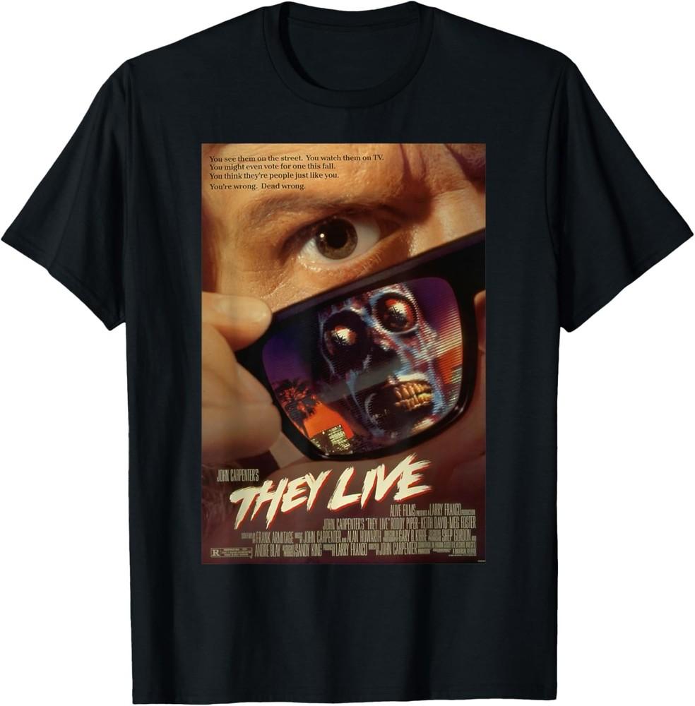 They Live Sunglasses Poster T-Shirt Unisex T-Shirt XL