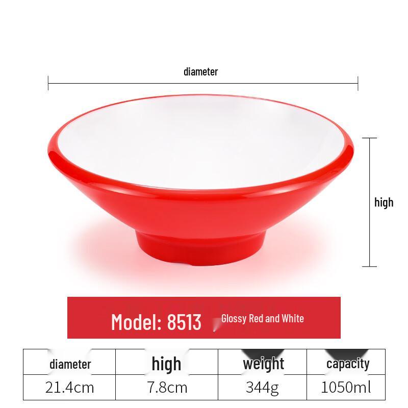 Handun Nordic Square Melamine Noodle Bowl