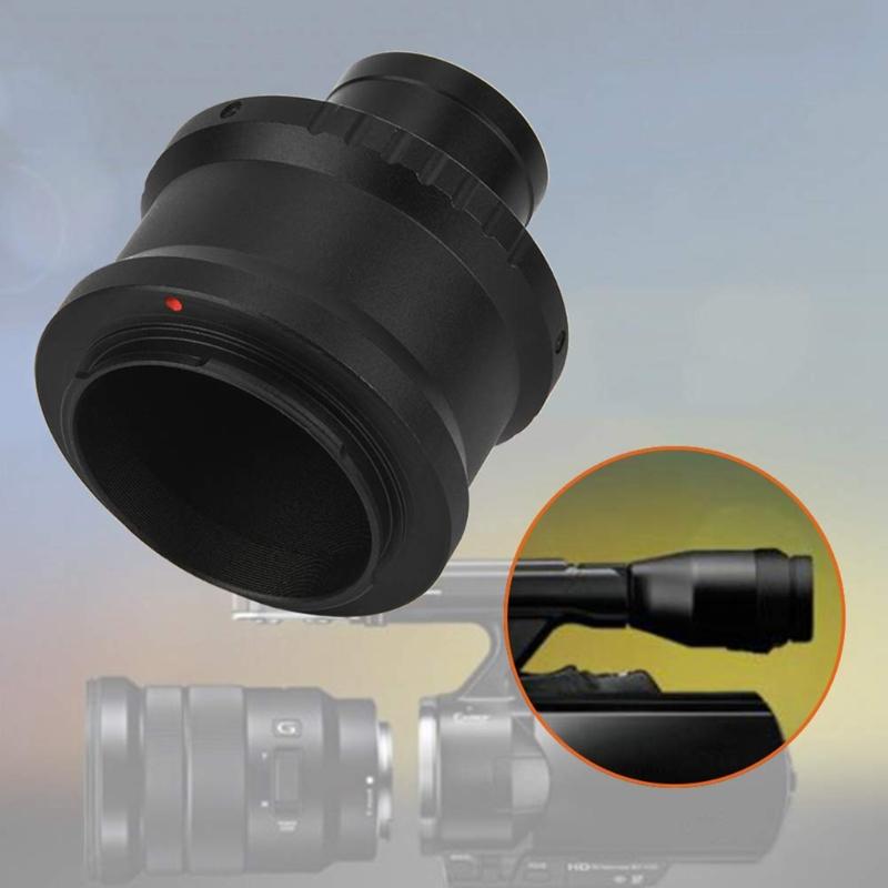 Lightweight Lens Adapter Mount Aluminum 1.25inch Telescope Mount Adapter for E Mount DSLR Camera Adapter