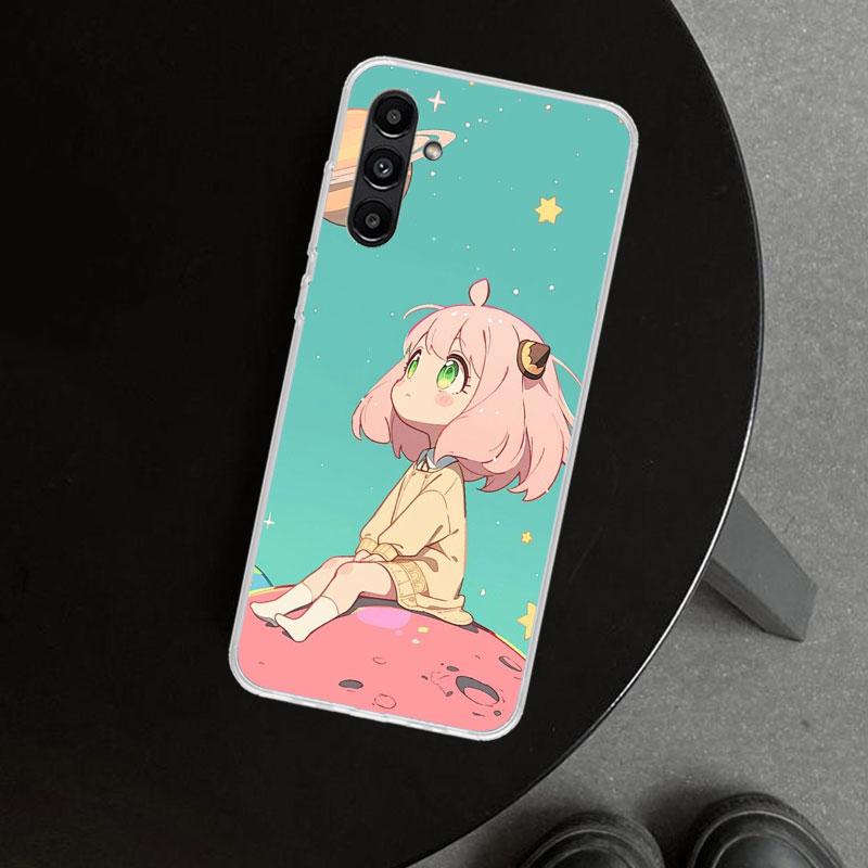 S-Spy Family Anya Phone Case Cover for Samsung Galaxy A17 A16 A26 A36 A56 A57 A37 A15 A25 A35 A55 A14 A24 A34 A54 A13 A23 A33 A5