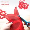 2025 New Year Kids' Window Papercraft Kit: Traditional Intangible Cultural Heritage Design