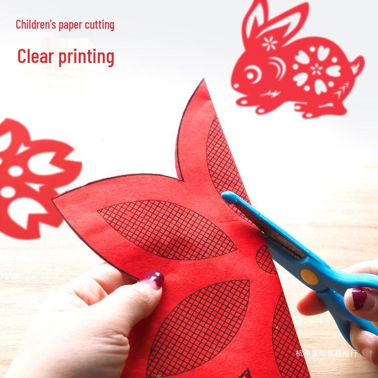 2025 New Year Kids' Window Papercraft Kit: Traditional Intangible Cultural Heritage Design