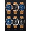 POEDAGAR Luxury Man Wristwatch Sports Leather Quartz Watch Waterproof Luminous Calendar Chronograph Watches Male Clock