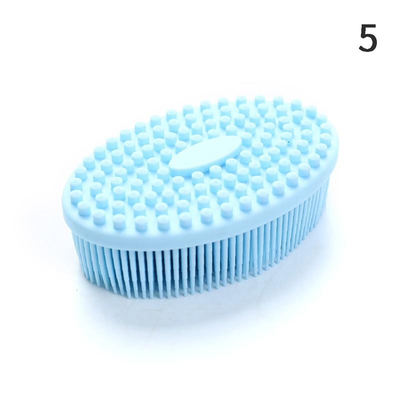Silicone Body Brush Baby Shower Sponge Dry Massage Bath Towel for Body Bast Body Back Scrubber 2-In-1-Side Scrub Bath Brush