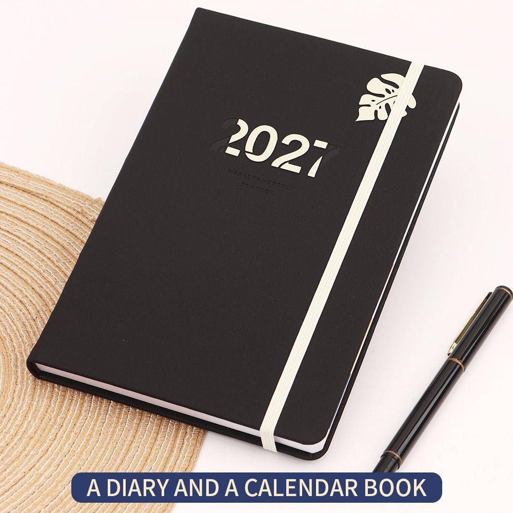 Planner Reminder 2027 Agenda Book A5 Daily Planner Book Portable Calendar Book Students