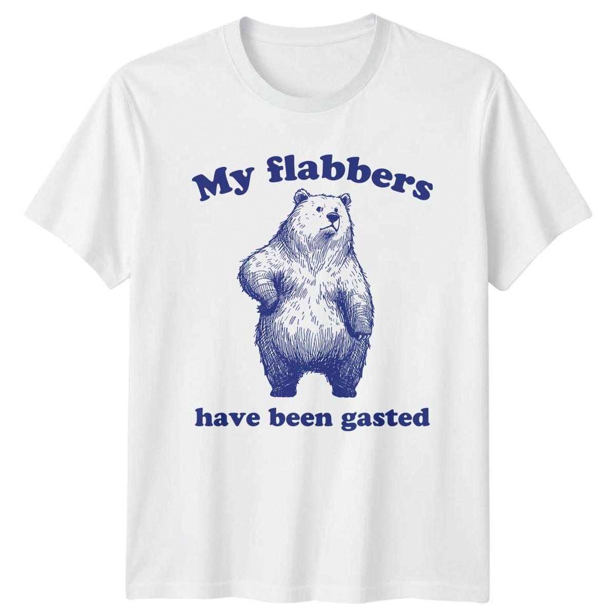 My Flabbers Have Been Gasted T-Shirt Bear Humor Wildlife Christmas S