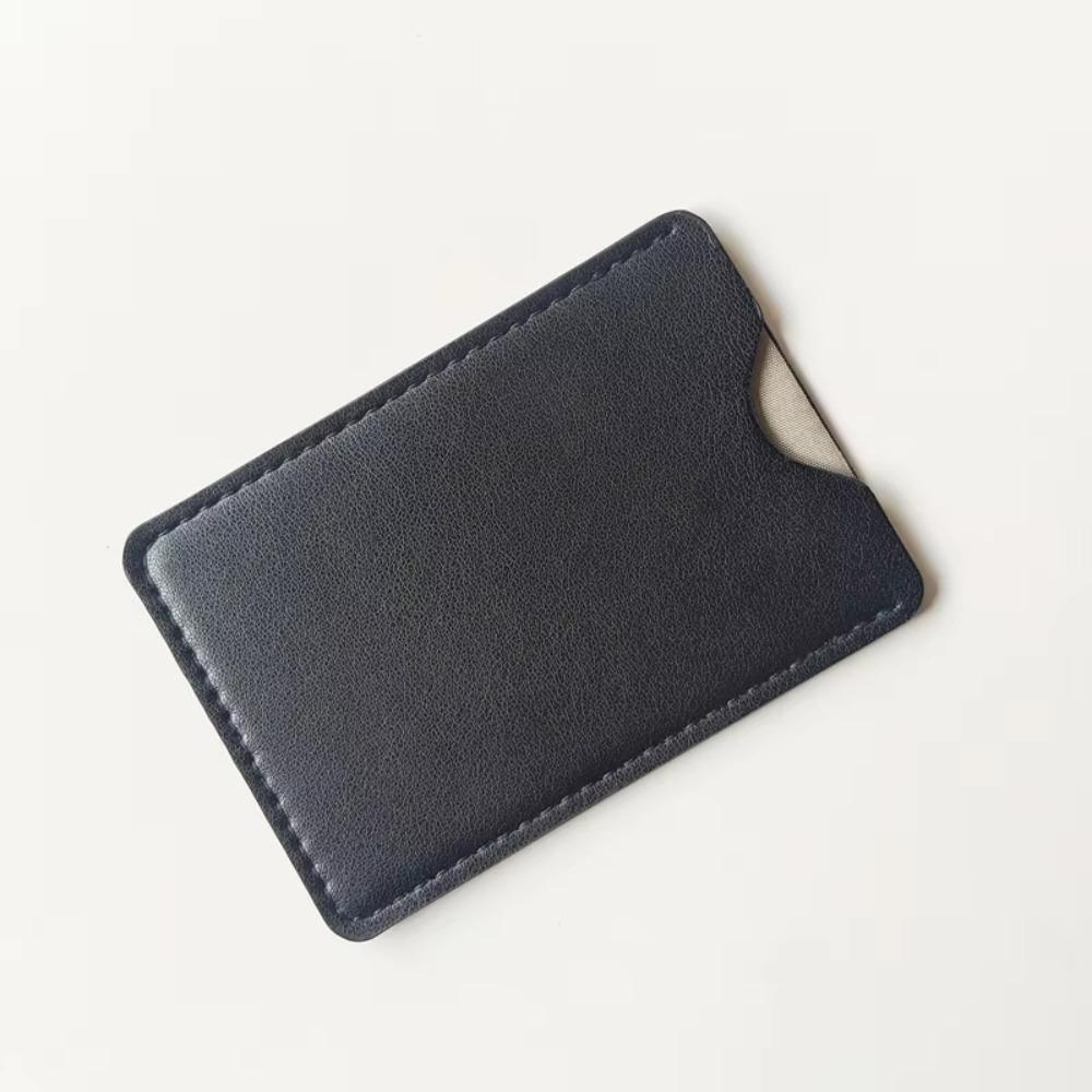 Ultra-Thin RFID Card Holder RFID Blocking PU Leather Credit Card Sleeve Soft Lining Anti-Demagnetization Leather Card Sleeve