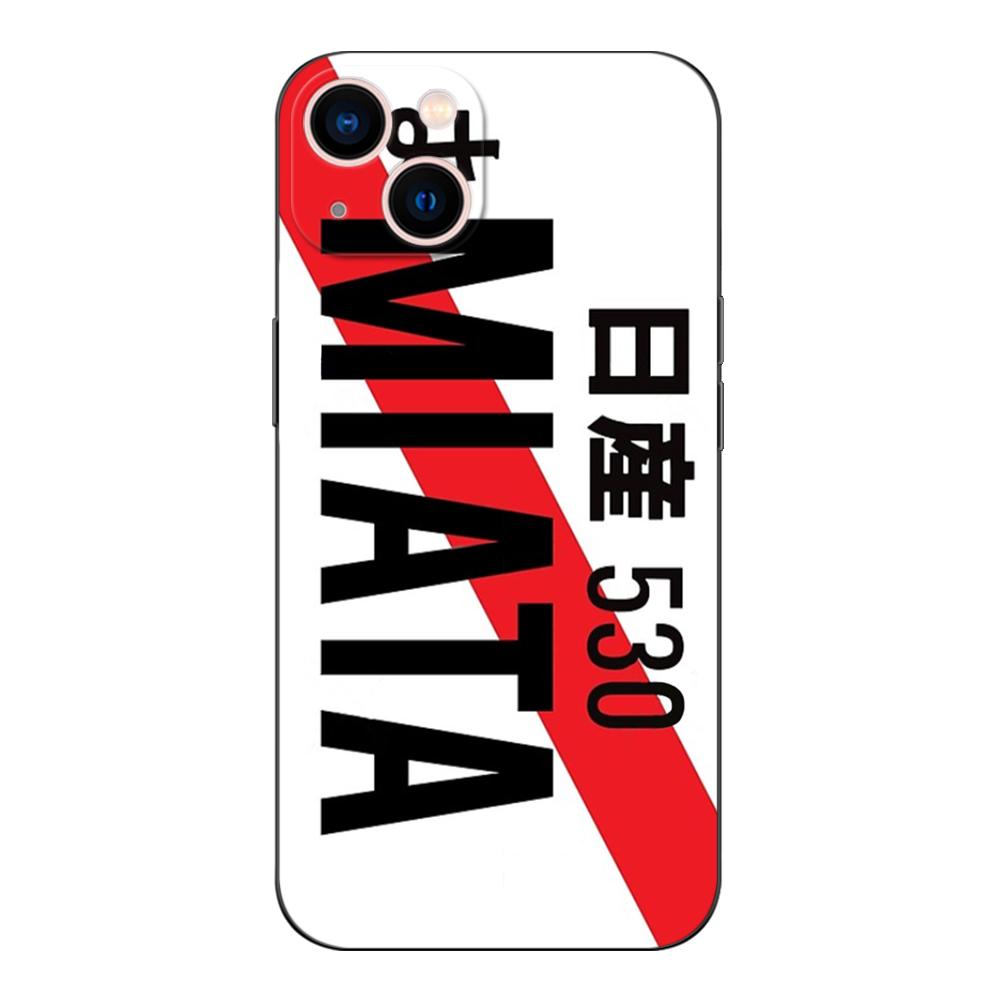 Black Tpu Case For Samsung Galaxy S6 S7 S8 S9 Plus Back Cover Miata Mx5 Na
