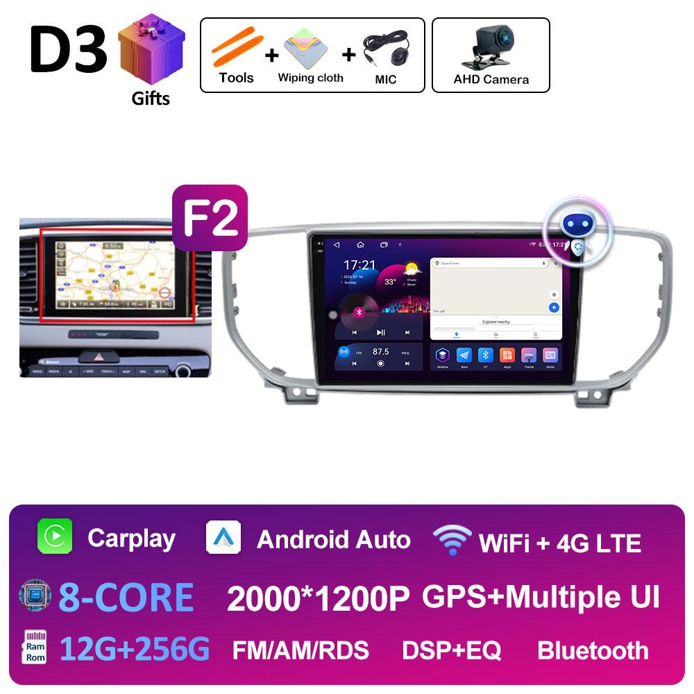 Intelligent System DSP Stereo For KIA Sportage 4 QL 2019 2020 2021 Multimedia Player Navigation GPS Cooling Fan WIFI Auto Tools